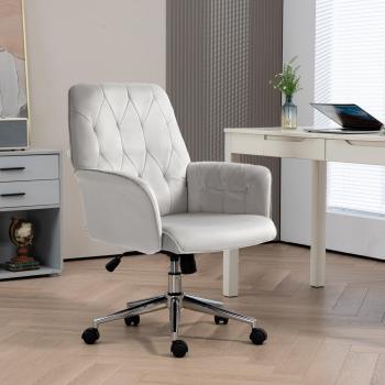 Vinsetto Swivel Computer Chair - Light Grey