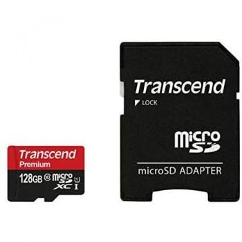 Transcend Premium Scheda microSDXC Industrial 128 GB Class 10, UHS-I con Adattatore SD