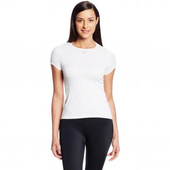 Pearl Izumi Kurzärmliges Unterhemd Transfer Baselayer - Ropa interior deportiva para mujer, color blanco, talla L