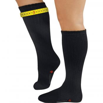 FußGut Unisex-Big-Sensitiv Kniestrümpfe schwarz Größe 37-39