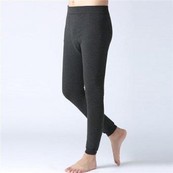 Men's Thermal Fleece Cotton Long Leggings - Winter Warm Thick Underwear