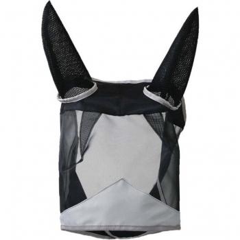 Breathable Mesh Anti-Mosquito Horse Face Mask with Ear Covers for Comfortable Trail Riding