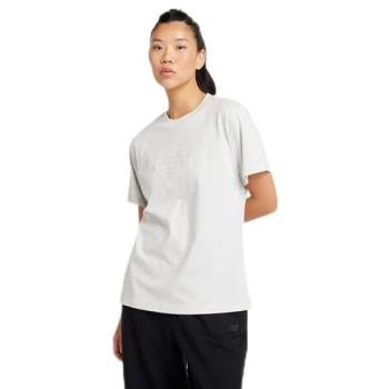 New Balance Damen T-Shirt Embossed Logo Kurzarm Weiß Größe M