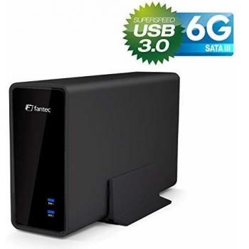 Fantec 2123 mobi X2U3-6G Externes Festplattengehäuse für 2X 6,35 cm