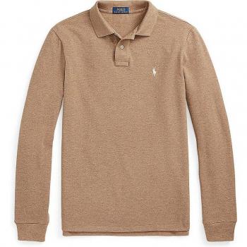 Koszulka polo męska Ralph Lauren w kolorze beżowym, regular fit, z wyhaftowanym logo