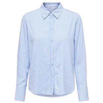 Camisa de mujer Only Berit Life a rayas azul