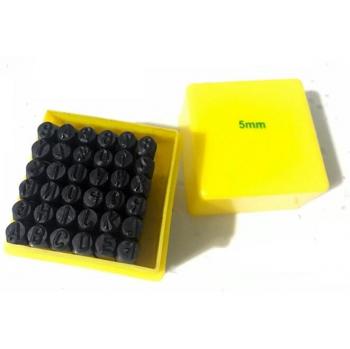 36pcs 5mm Leather Alphabet & Number Stamping Punch Tool Set for DIY Belt Crafting