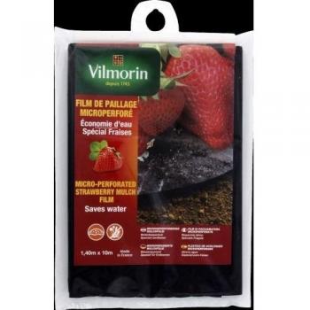 Vilmorin VB04106 Film de Paillage pour Fraises Micro Perforé Polyéthylène 50 mm 1,40 x 10 m