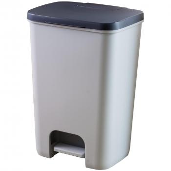 Curver Pattumiera a Pedale Essentials 20 L Grigio Chiaro
