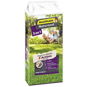 Engrais Gazon 3 Actions Naturasol 10kg