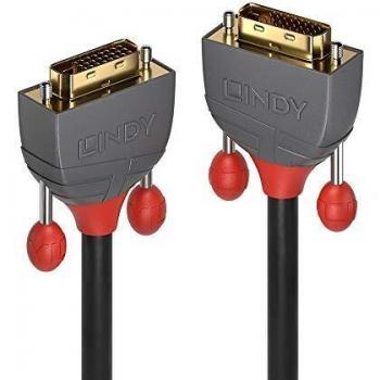 LINDY 0.5m DVI-D Dual Link Cable, Gold Line