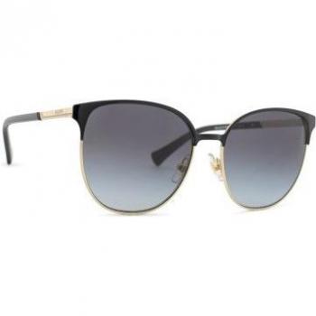 Ralph Lauren RA 4140 Browline Sunglasses with Brown Lenses and Metal Frame
