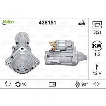 VALEO Startmotor 438151 - 12V, 1,6 kW, geschikt voor BMW 1er, 3er, 5er en X3