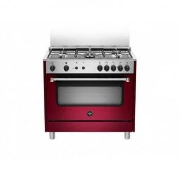 Bertazzoni La Germania AMN965GVIV Cucina Gas 5 Fornelli con Forno da 90 cm Rosso