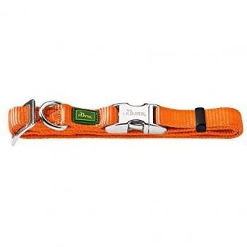 Hunter Vario Basic Alu-Strong Dog Collar, Orange, Size L (45-65 cm)