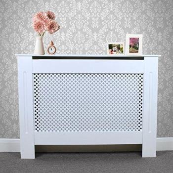 Radiatordeksel MDF hvit 1115mm