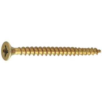 Tornillo tirafondo para madera con punta de acero cementado Pozi avellanado 3,5 x 40 mm (caja de 5 unidades)
