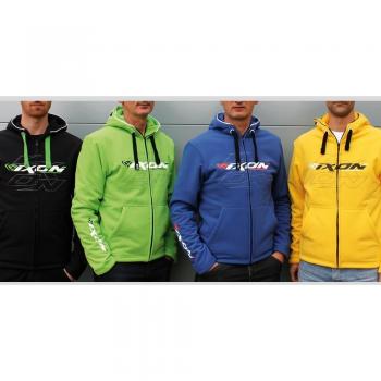 Sweatshirt à capuche moto Ixon Grunge thermique jaune taille XL