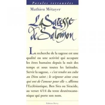 Die Weisheit Salomons - Mathieu Métayer
