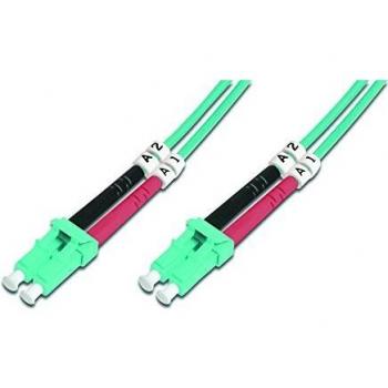 Digitus OM3 Multimode Fiber Optic Patch Cord, LC to LC, 7m