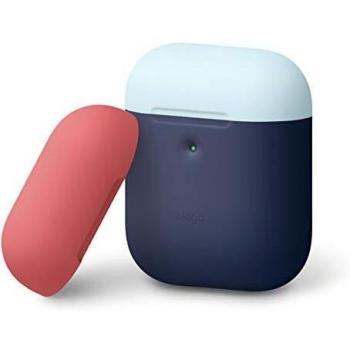 ELAGO AirPod Silikon Duo Case Indigo Italienische Rose Pastelblau EAP2DOJINPBLIR