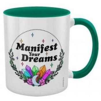 Tasse Bicolore Manifestez Vos Rêves One Size Blanc/Vert
