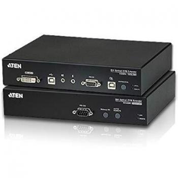 Aten CE680 DVI USB KVM Extender, 600m Fiber Optic, Single Mode