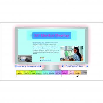 Crossbow Education 24-Inch Widescreen Monitor Overlay - Dyslexia and Visual Stress Friendly