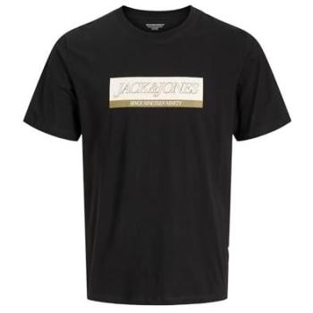 Camiseta de niño Jack & Jones Jorinwood Block Brand Tee, manga corta, 100% algodón, print frontal, ajuste relajado