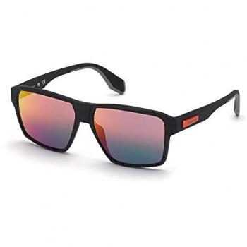 Gafas de sol Adidas Originals OR0039, Bordeaux espejado, montura completa, 58 mm para hombre