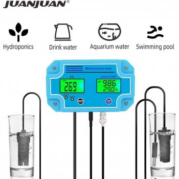 3 in 1 Digital pH EC Temperature Meter Tester PH-2981 - High Accuracy Aquarium Water Monitoring Tool