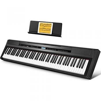 Donner DEP-20 Digital Piano 88 Weighted Keys, Hammer Action, Full Size Electric Piano Keyboard with Sustain Pedal for Beginners, Simulated Real Piano Touch