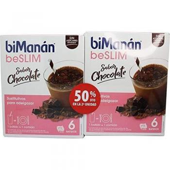 BIMANAN SUSTITUTIVE BATIDO CHOCOLATE 5+1, 2ª UNIDAD AL 50%