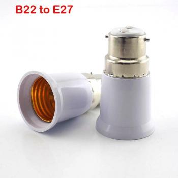 Fireproof E27 to E14 GU10 B22 LED Bulb Socket Converter Adapter