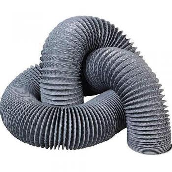 Guaina flessibile estensibile in PVC grigio 125mm x 6m
