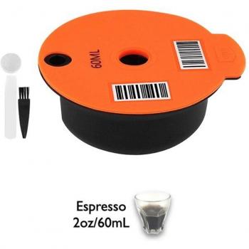 Reusable Coffee Capsule Pods with Silicone Lid for Bosch Happy Suny Vivy Tassimo 60/180ml