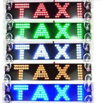 12V Multicolor LED Taxi Front Windshield Brake Light - Double Row Refitting Lamp