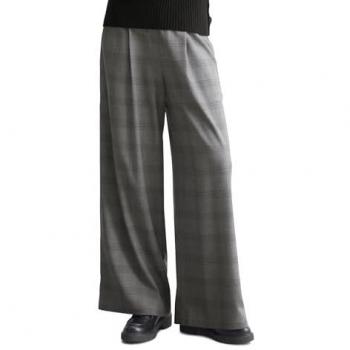 Marc O'Polo Damen Rundhalspullover slim schwarz aus weichem Schurwolle-Mix Gr. L