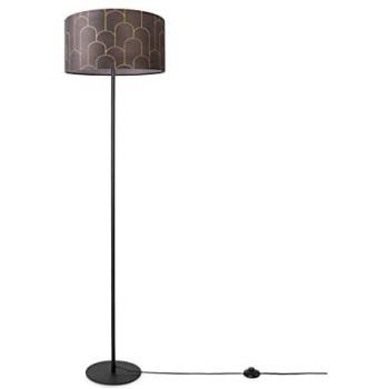 Paco Home Stehlampe Luca Pillar, Stoffschirm, E27, modern-abstrakt, einbeinig