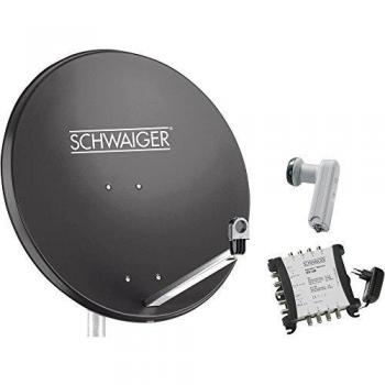 Schwaiger SPI9961SET6 80cm SAT System without Receiver for 8 Users