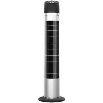 Cecotec EnergySilence 850 SkyLine Ventilador de Torre, 45 W, Altura 33 pulgadas, Motor de Cobre, Color Plata