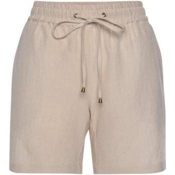LASCANA Leinenmix Shorts mit Taschen für Damen in Sand, Größe 36