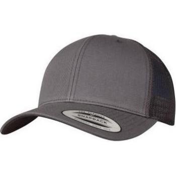 Retro Trucker Cap Flexfit Unisex One Size Wit