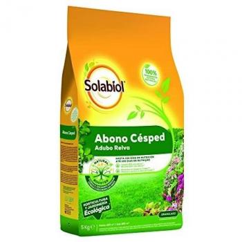 Fertilisant Granulé pour Gazon 5 kg - Solabiol, 100% Naturel avec Stimulant Natural Booster