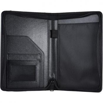 Portable A5 PU Leather Business Padfolio Document Organizer