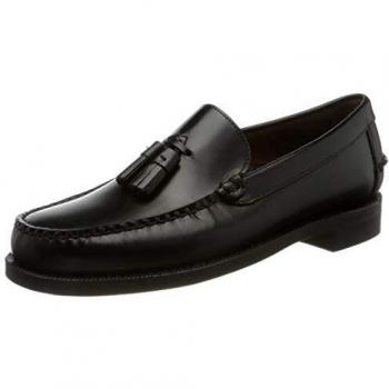 Mocassim Sebago Classic Will em Couro Preto para Homem - Tamanho 44 EU