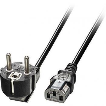 Lindy 3m Schuko to C13 Power Cable, Black, 10A