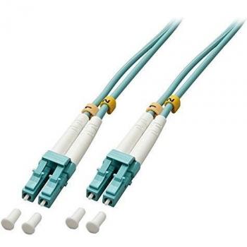 150m LC-LC OM3 Turquoise Fiber Optic Patch Cable