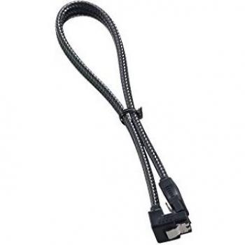 CableMod CM-CAB-RSAT-N30KC-R ModMesh Right Angle SATA 3 Cable - Black
