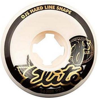 OJ Wheels Elite Hardline Wide 99A 53mm White Skateboard Wheels